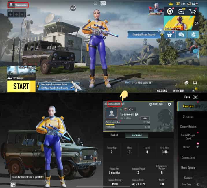 How to check PUBG Mobile UC ID